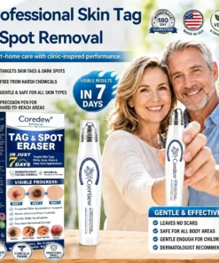 Coredew® 𝟕-𝐃𝒂𝘆 𝐒𝗸𝐢𝐧 𝐓𝒂𝗴 & 𝐒𝐩𝙤𝐭 𝐄𝐫𝒂𝐬𝙚𝐫 Painless & Scar-Free Advanced Imperfection Removal Rollerball Pen