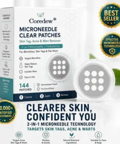 Coredew®2-in-1 Microneedle & Hydrocolloid Patch