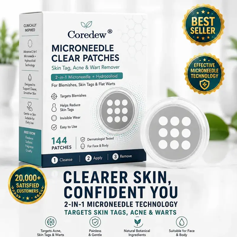 Coredew®2-in-1 Microneedle & Hydrocolloid Patch