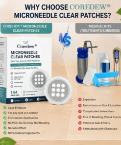 Coredew®2-in-1 Microneedle & Hydrocolloid Patch